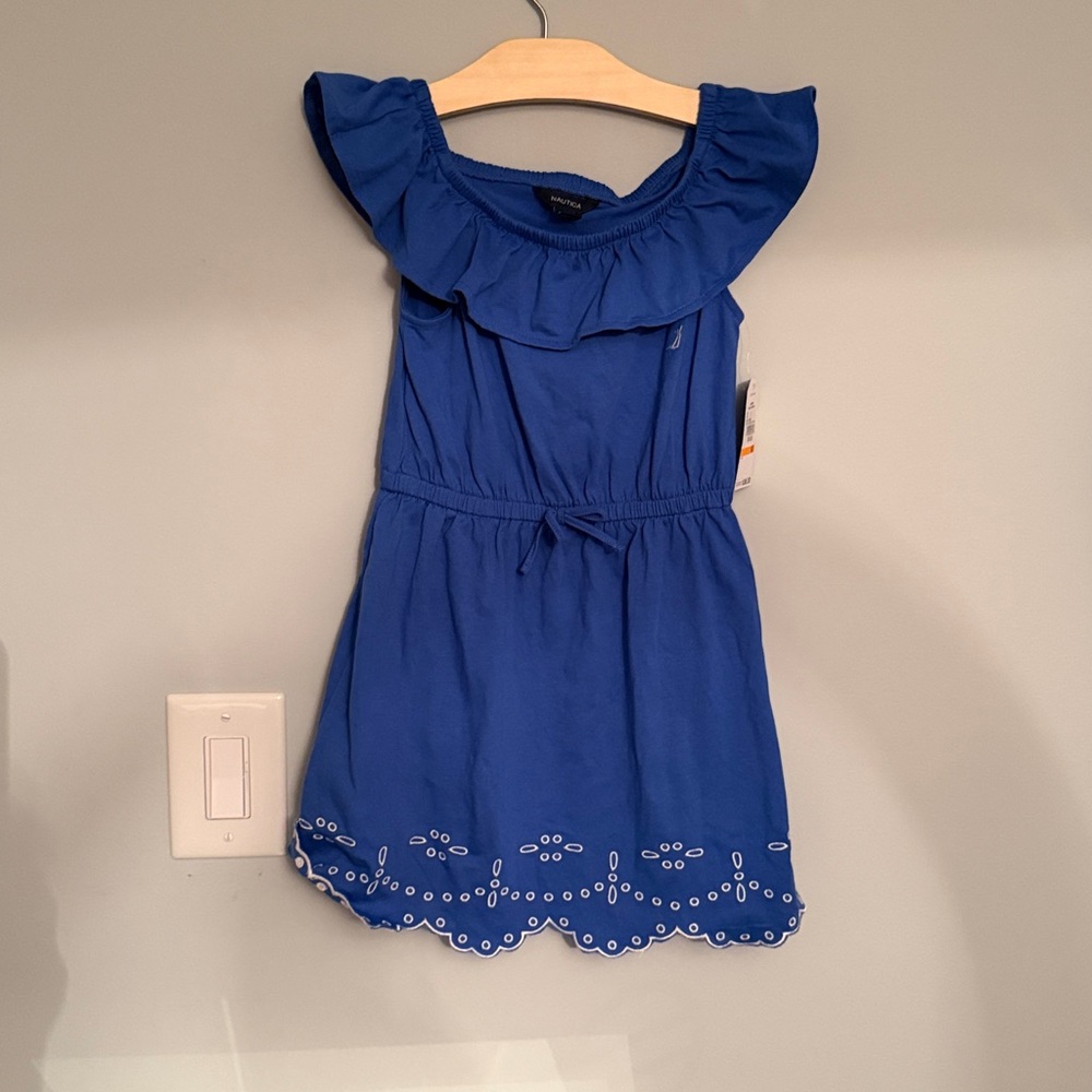Nautica Kids' Girls Vibrant Blue Dress 6X NWT